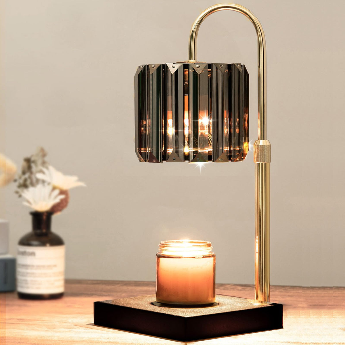 Yuichoy Candle Warmer Lamp top-down melting for flameless fragrance enjoyment