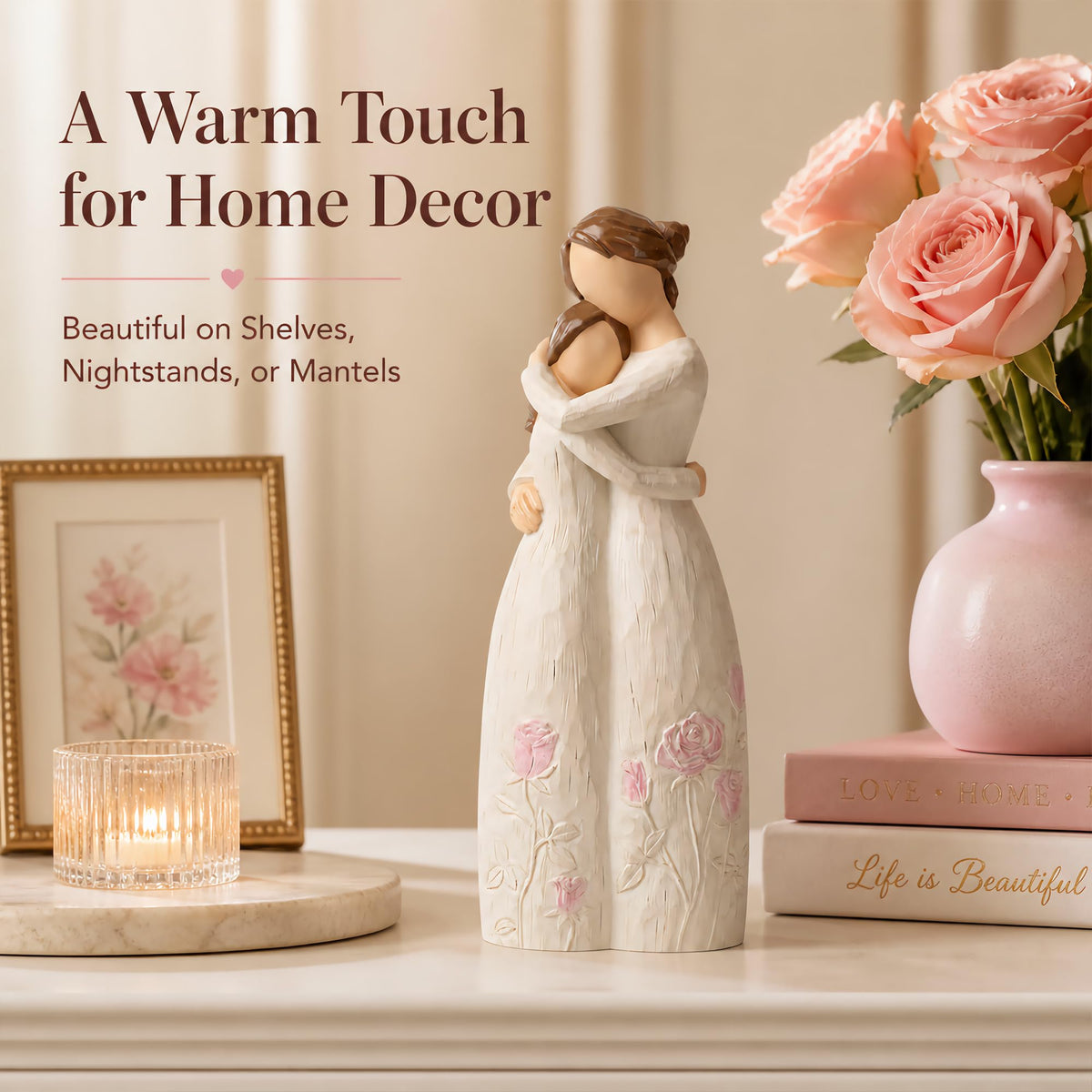 Yuideary dress floral pattern detail adds charming decorative flair.