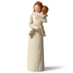 Yuideary mother and son statue in hand-painted embrace for warm home decor
