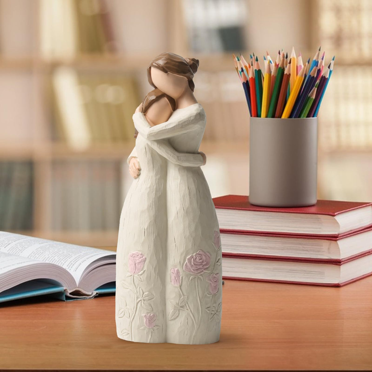 Yuideary full statue on shelf adds timeless charm to home decor.