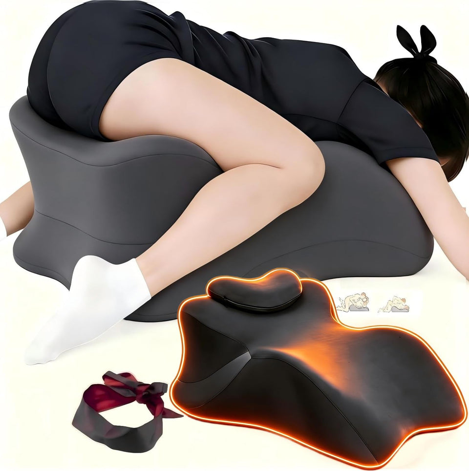 Yukashop large body pillow angled 27deg design for ergonomic lounging.