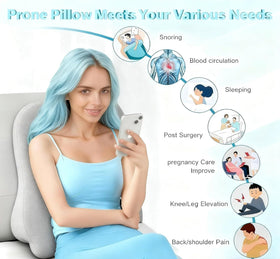 Yukashop large body pillow chest hollow provides chest comfort while prone.