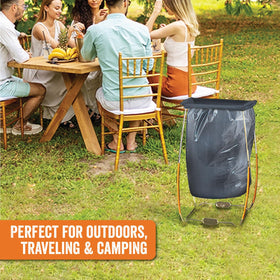 Includes convenient travel bag for Yukon Glory trash bag holder on trips.