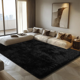 Yulidayang 8x10 fluffy rug close-up highlights ultra-soft texture for cozy rooms.