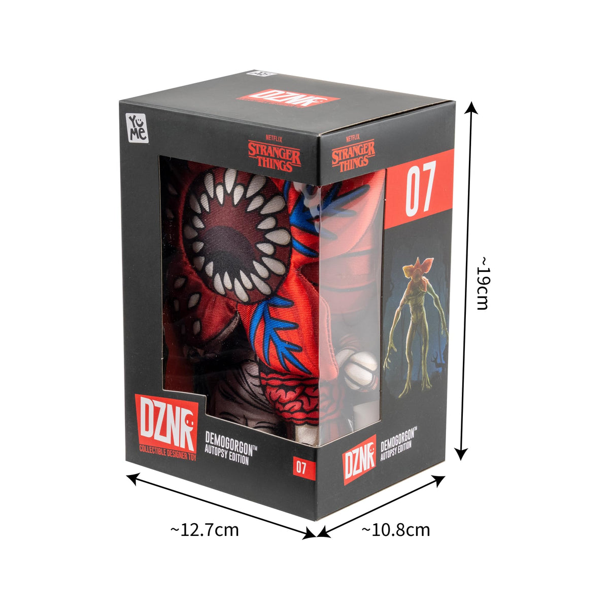 YuMe Stranger Things display setup with 7-inch plush
