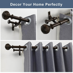 YuMierle antique bronze finish rod offers timeless style and durable performance.