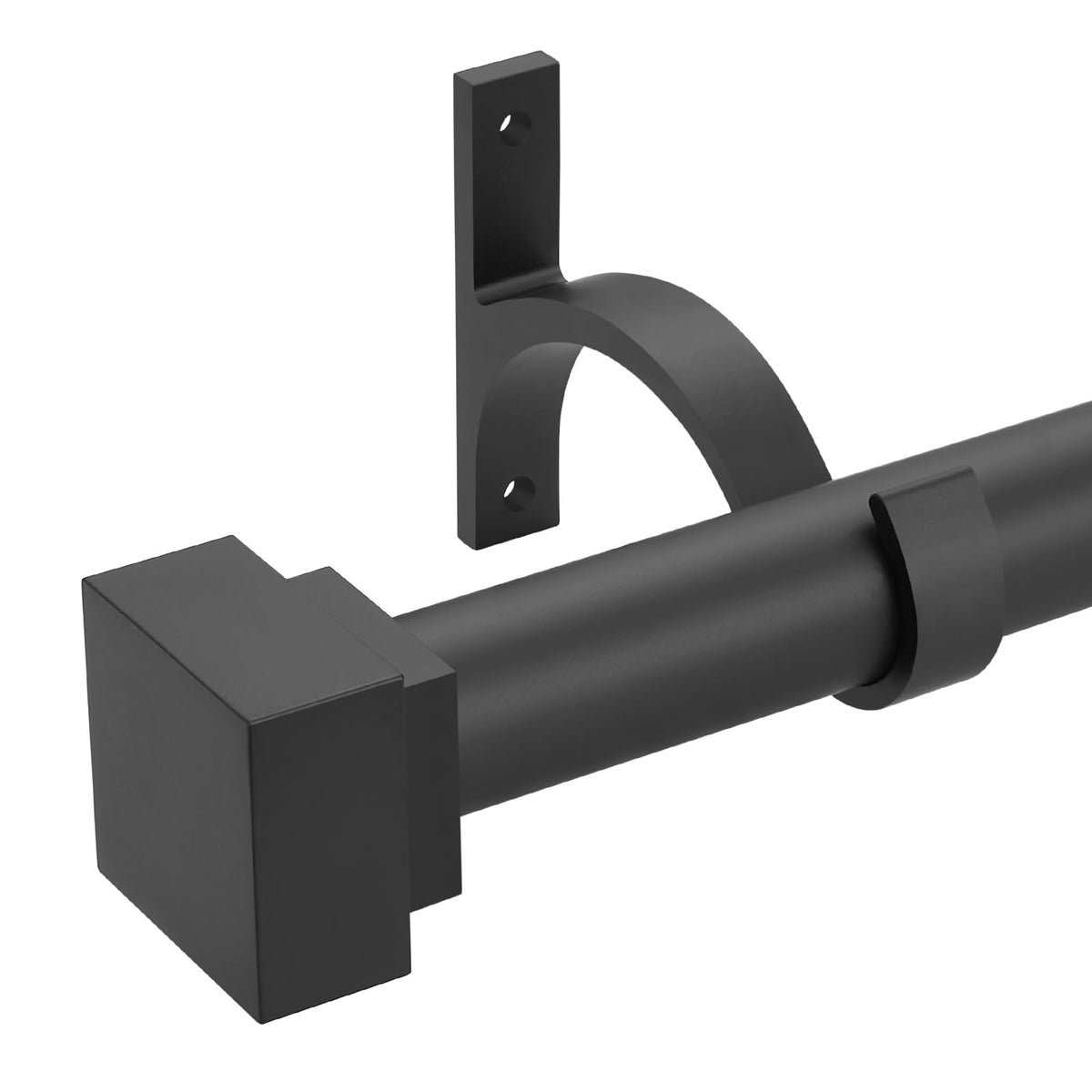 YuMierle curtain rod supports wide windows with adjustable length.
