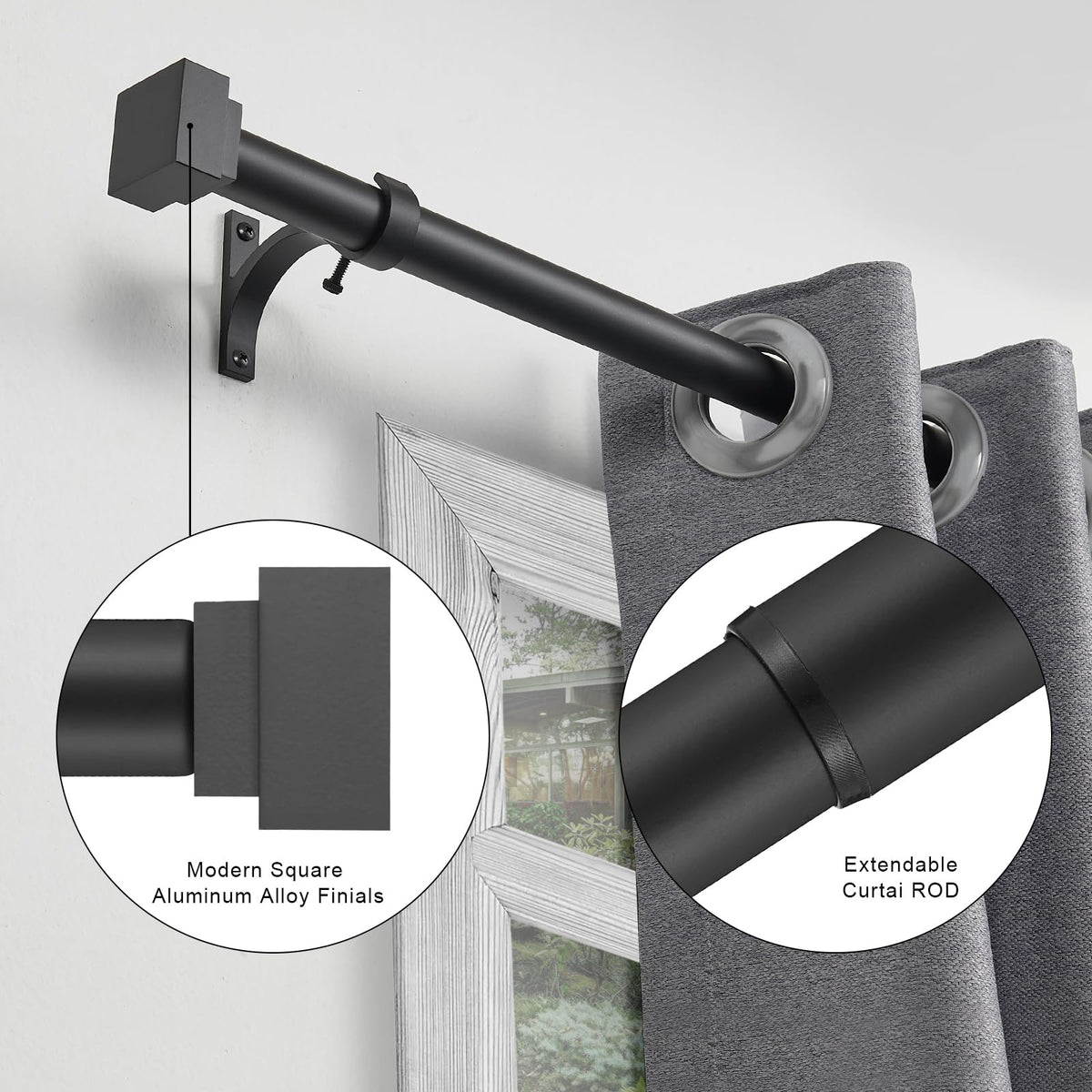 YuMierle matte black finish blends with any decor.