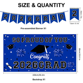 Yunfan 12in balloons add festive blue accents to graduation celebrations.
