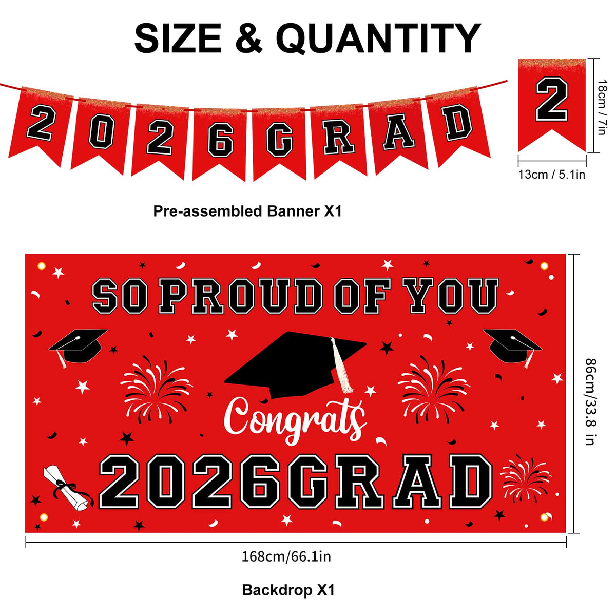 Yunfan 12in graduation balloons add festive color and lasting accents