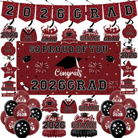 Yunfan graduation banner with 2026 theme, ideal photo backdrop for celebrations.