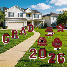 Yunfan badges yard sign adds classic graduation flair to decor