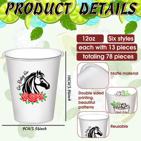 Yungyan Derby cups with rose pattern suit elegant birthday or wedding celebrations.