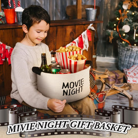Yungyan gift-ready Movie Night Basket presented as a decor and snack tray.