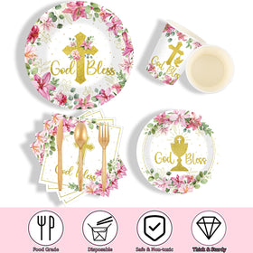 Yungyan God Bless baptism cups: convenient, leak-free for all ages