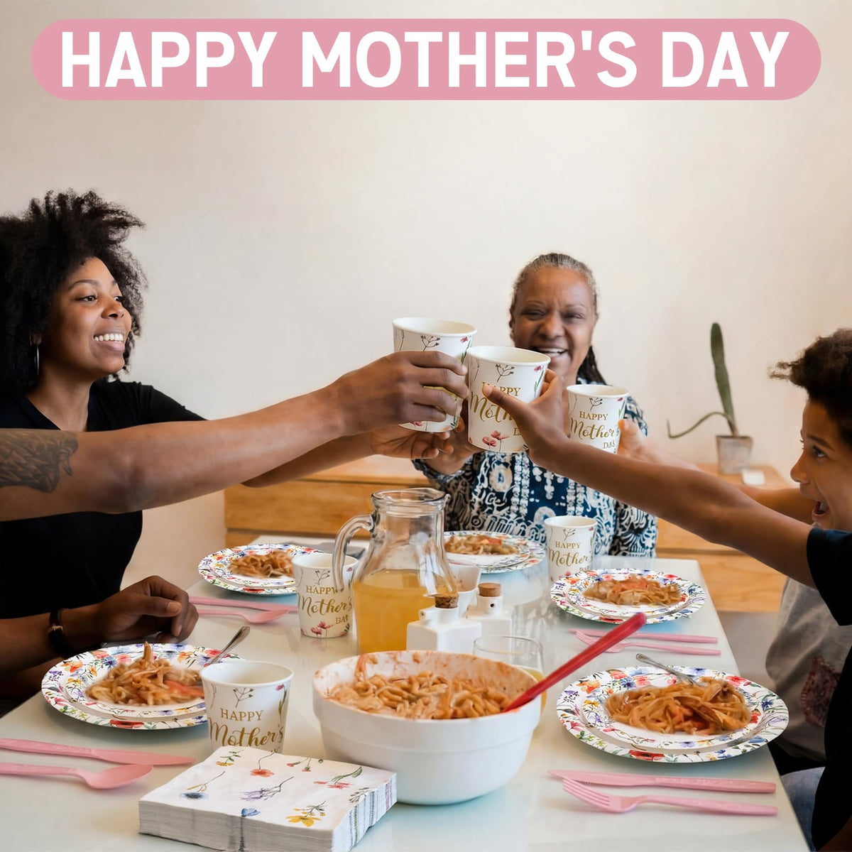 Yungyan Mother's Day wildflower 9 oz cups for beverages