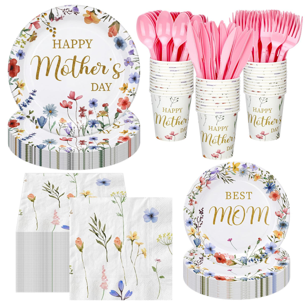 Yungyan Mother's Day wildflower 7-inch plate ideal for appetizers