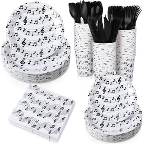 Yungyan musical note 9-inch plates for stylish concert party dining.