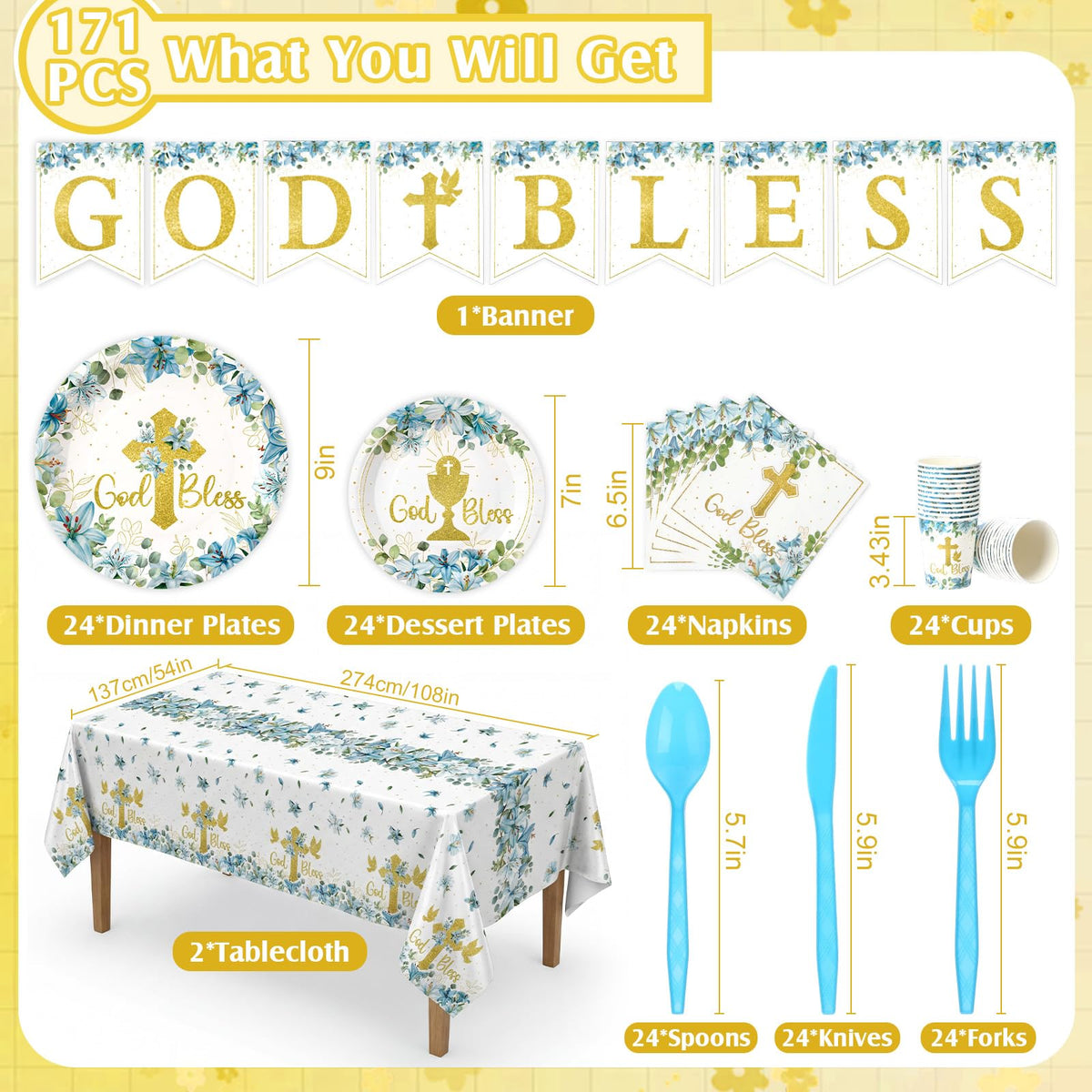 Yungyan paper cups blue white gold for convenient, mess-free servings.