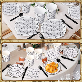 Yungyan plastic cutlery set disposable for easy cleanup.