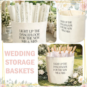 Yungyan wedding basket containing cozy blankets for outdoor ceremonies