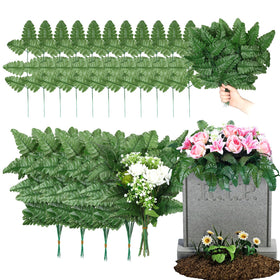 Yunlly fern picks bulk 100-pack for large-scale cemetery displays.