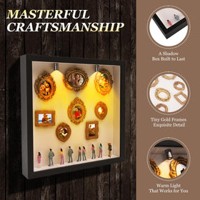 YunPuff shadow box frame showcases photos on wall or table with elegant daily charm