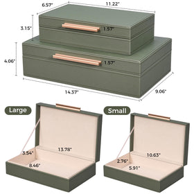 YUNSCEND bedside box stores hair clips and jewelry.
