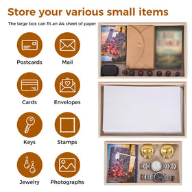 YUNSCEND decorative box on bedroom dresser for accessories