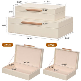 YUNSCEND decorative box on coffee table for remotes and small items
