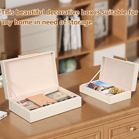 YUNSCEND decorative box in entryway storing keys and wallets
