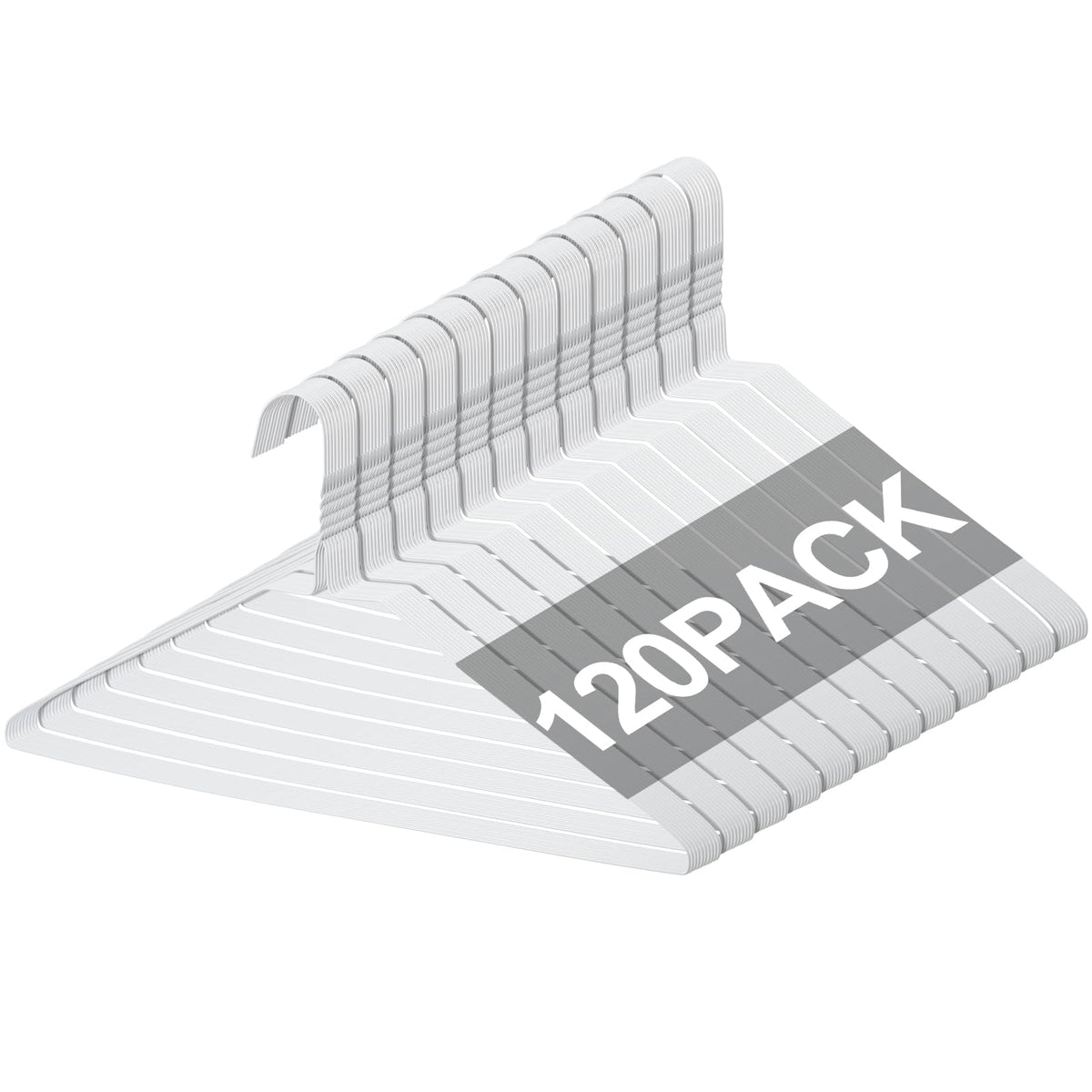 Yuntau dry clean hangers in a 120-piece box for closet organization.