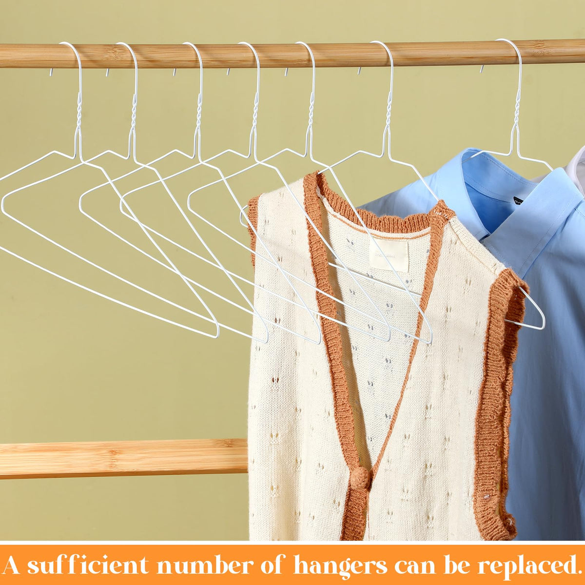 Yuntau durable, simple-design hangers for daily closet use.