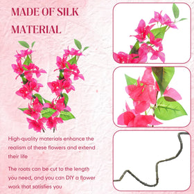 Yuxung bougainvillea stems in vase offer easy arrangement options.