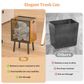 Yuyetuyo 4.5-gallon capacity fits compact spaces like desks and bathrooms.