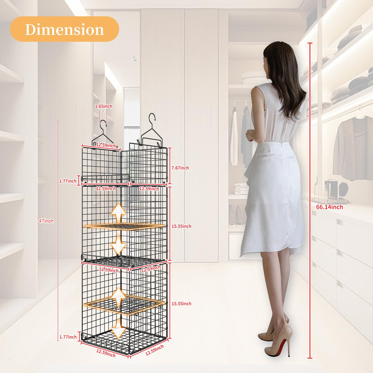 Yuyetuyo six drawer dividers organize socks and accessories neatly.