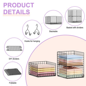 Yuyetuyo adjustable dividers allow customizable shelf spacing