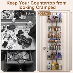 Yuyetuyo compact behind-door solution with clear visibility for quick item checks