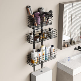 Yuyetuyo iron-wire dividers in hot-tool basket for organized storage