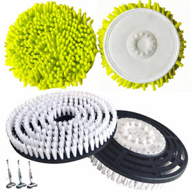 YUYUXB steam mop brush heads tackle stubborn stains on sealed floors.