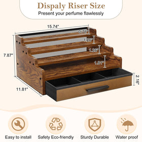Yuzehuaza drawer interior lined with fabric cushions protects contents.
