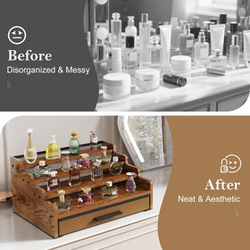 Yuzehuaza water-resistant wood finish keeps cleaning easy.
