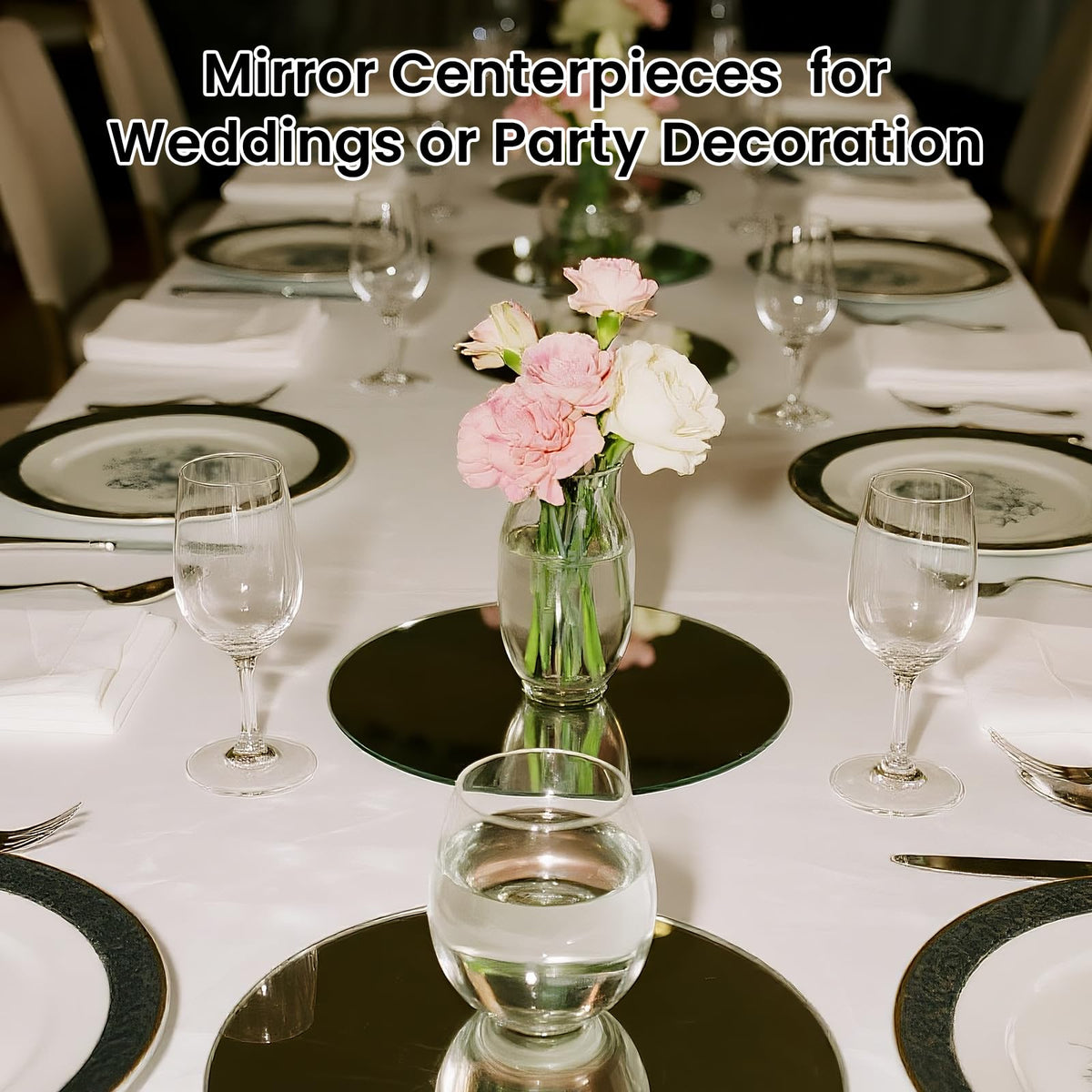 Yuzeyurun centerpiece enhances weddings with radiant reflections.