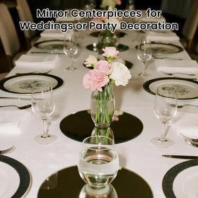Yuzeyurun centerpiece enhances weddings with radiant reflections.