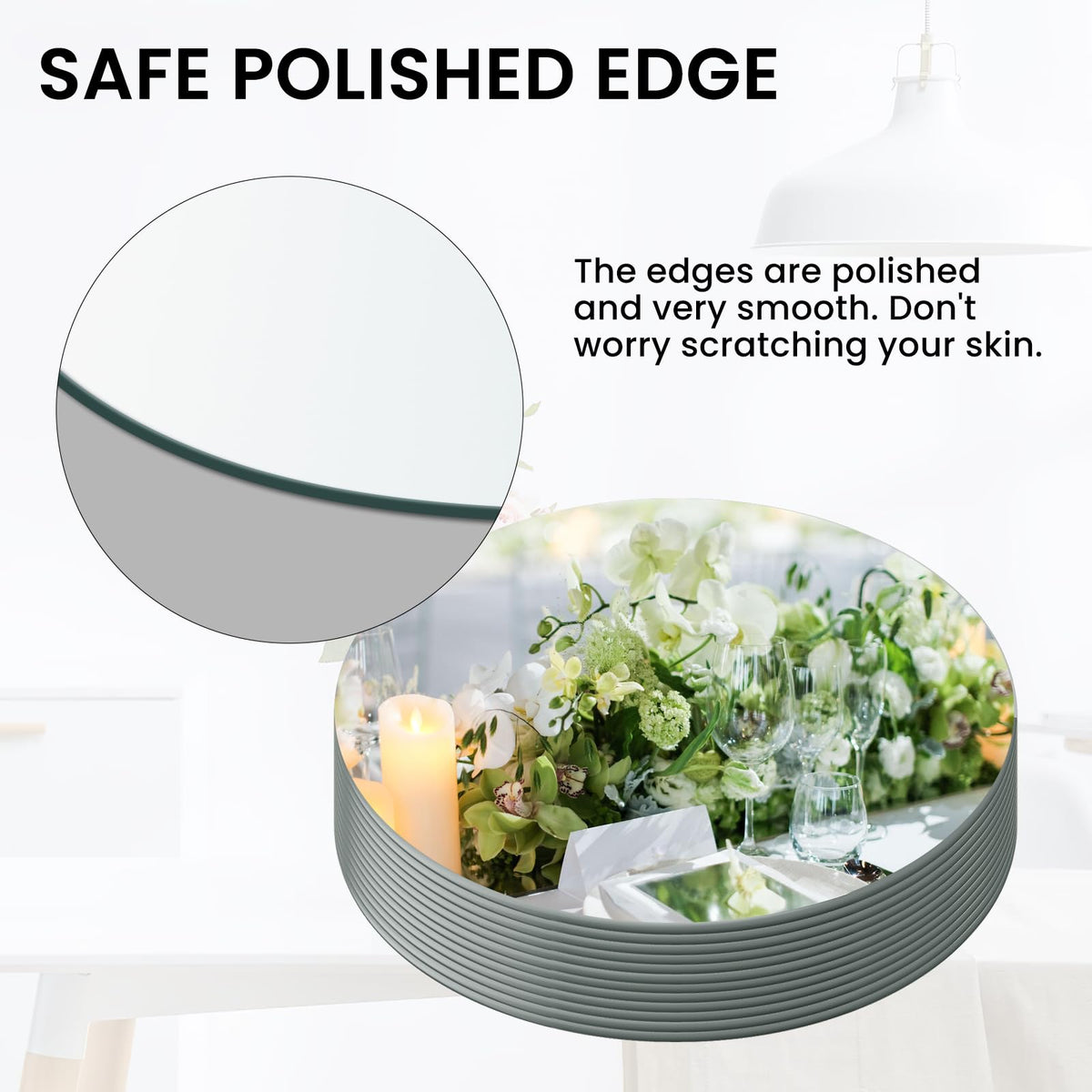 Yuzeyurun mirror trays add festive shine to holidays.