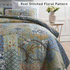 Yvooxny patchwork floral detail adds colorful handcrafted charm.