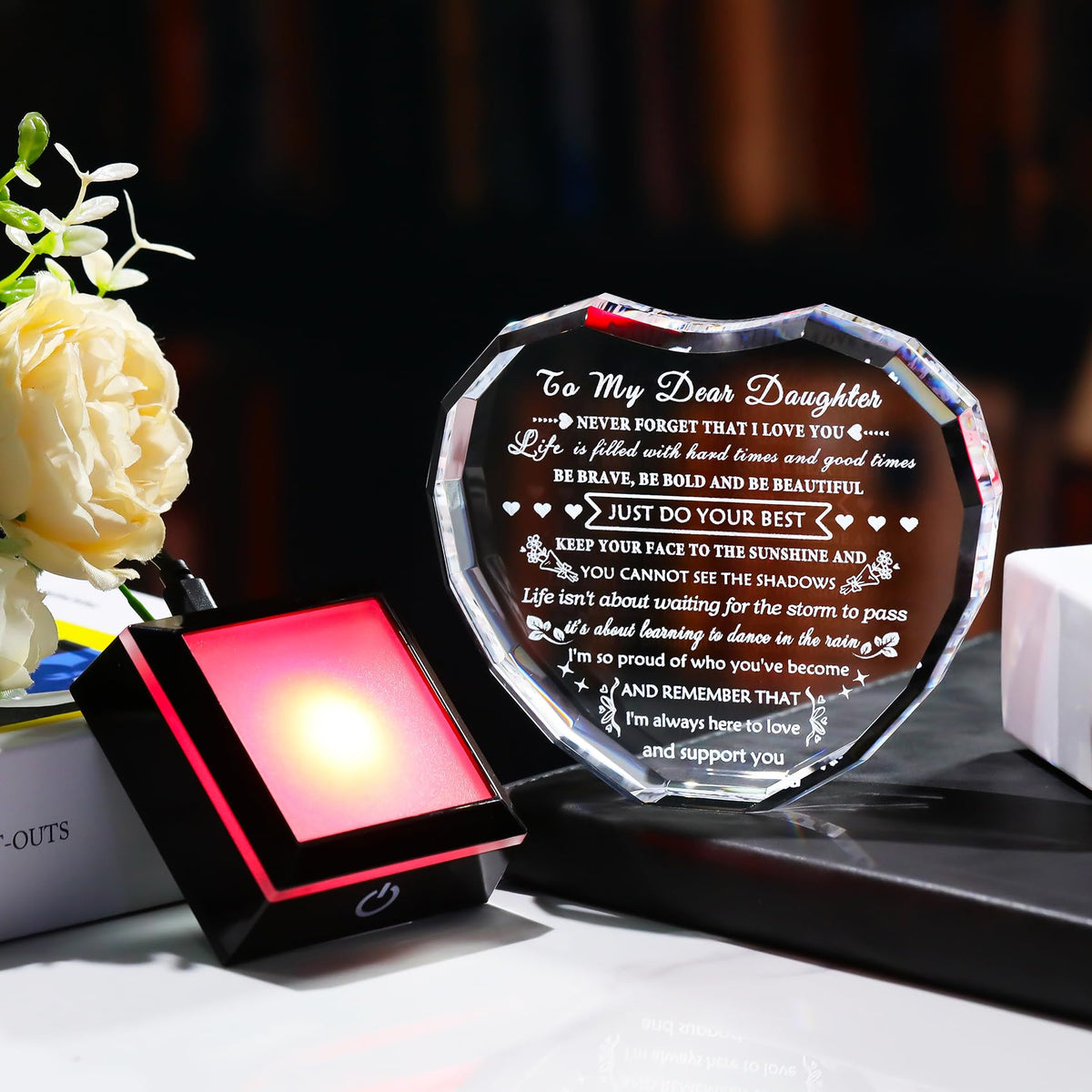 YWHL Cleaning cloth helps keep the crystal pristine.