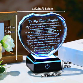 YWHL Colorful LED Light Base enhances the gift with mood lighting.