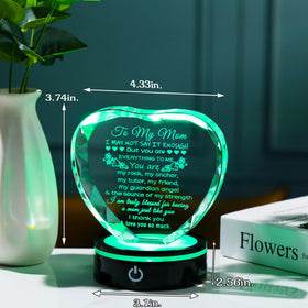 YWHL crystal facets sparkle under LED light