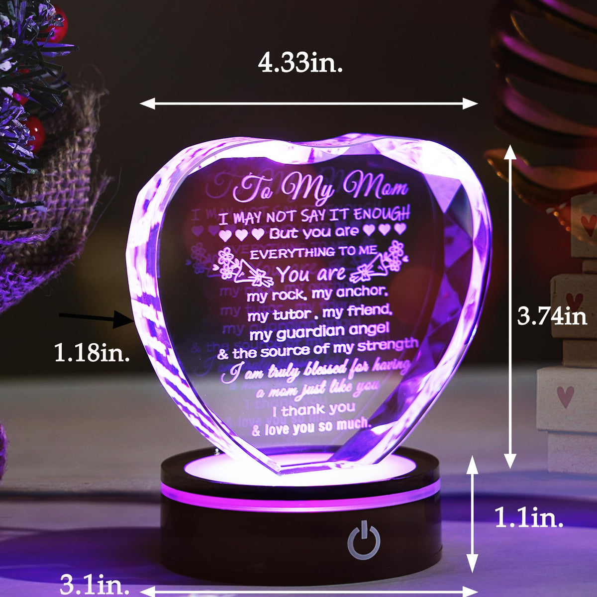 YWHL home decor crystal centerpiece enhances living space